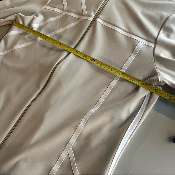 Eliza Audley Tennis Jacket Medium - Cream Full Zip, EUC Women's - Picture 7 of 7